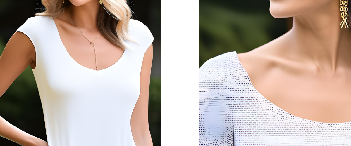 scoop necklines