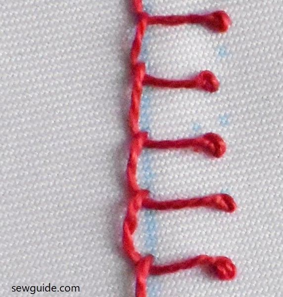 knotted blanket stitch