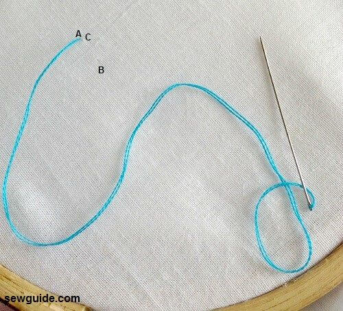 how to sew a bullion knot stitch