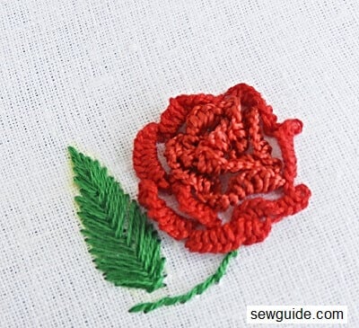 cast on stitch for 3 d embroidery