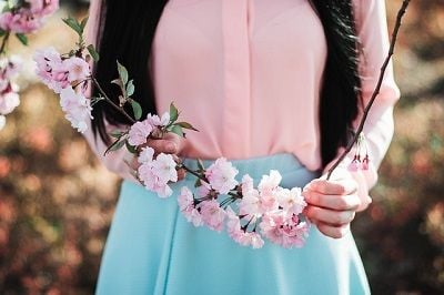 pastel color combination for dress