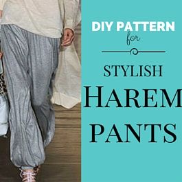 harem pants pattern