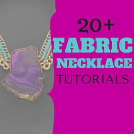 how to make fabric necklace