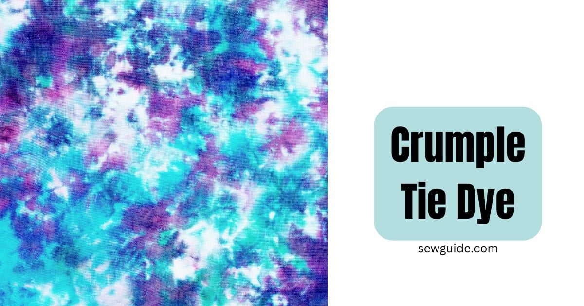 crumple tie dye