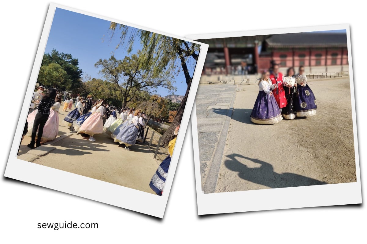 costume adaption by tourists in South Korea