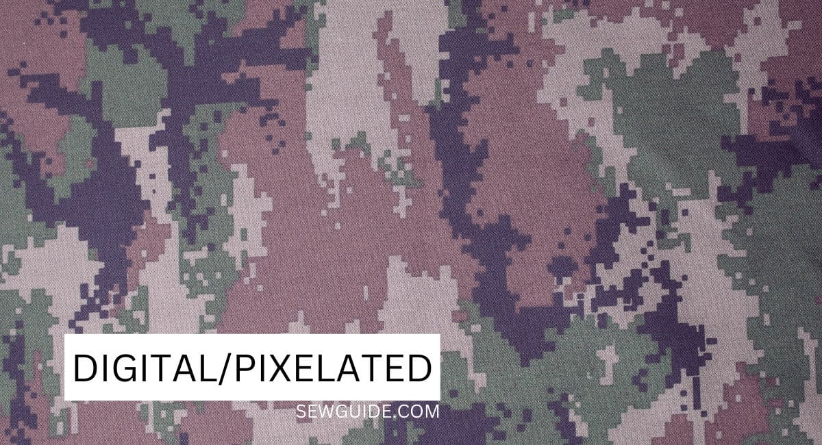 digital camouflage pattern.