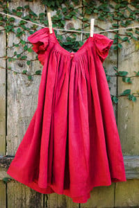 Valentine's Frock, Gathered Neckline Dress Tutorial