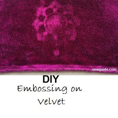 embossing on velvet