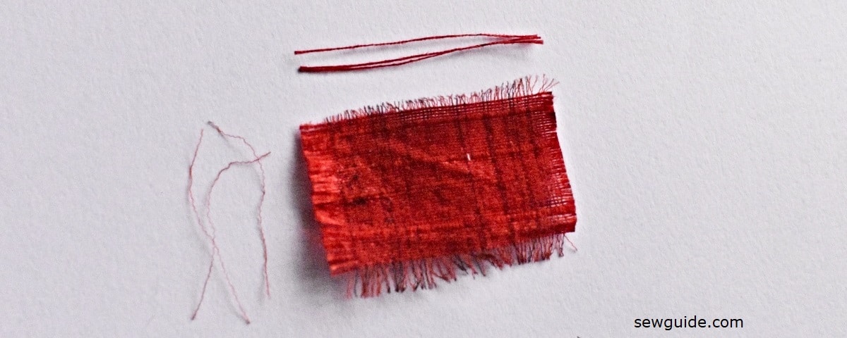 fabric piece and fibers for burn test