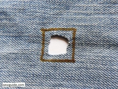 how to repair torn jeans 