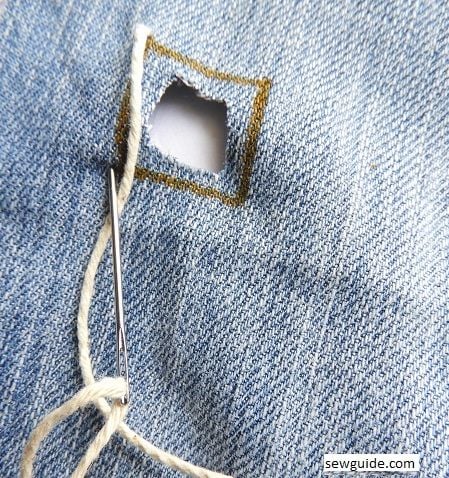 repair holes on jeans