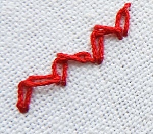 zig zag chain stitch