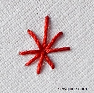 eyelet hand embroidery stitch