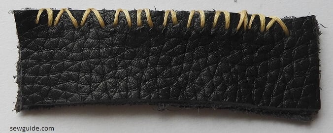 hand stitch leather with a whipping stitch