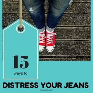 Jeans with a Worn Look