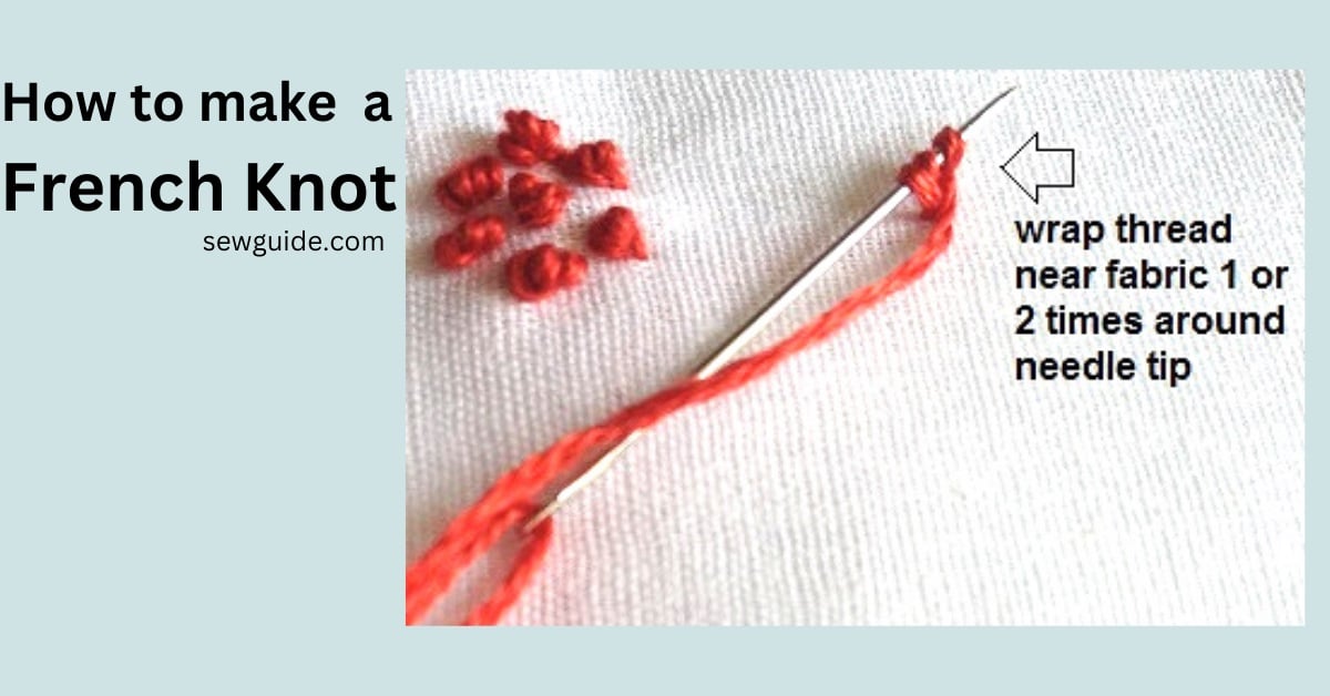 french knot stitch embroidery