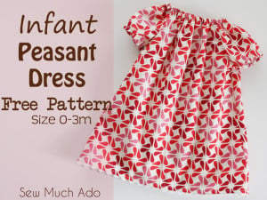 Infant peasant dress