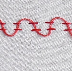 interlaced running stitch