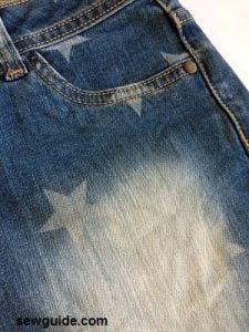 distressed denim fabric 