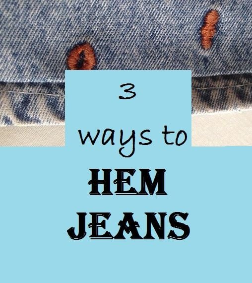 how to hem jeans