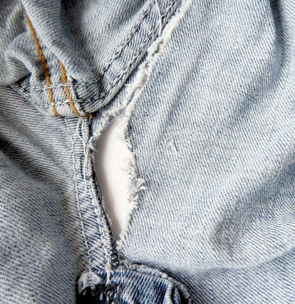 how to repair a jeans hole