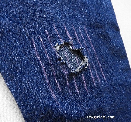 mend your jeans holes