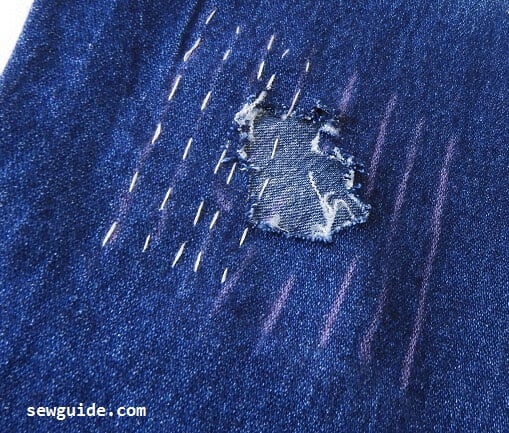 jeans mending holes