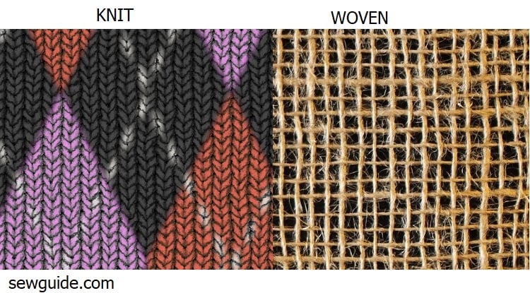 knit vs woven fabric