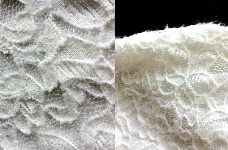 lace knit fabric different types