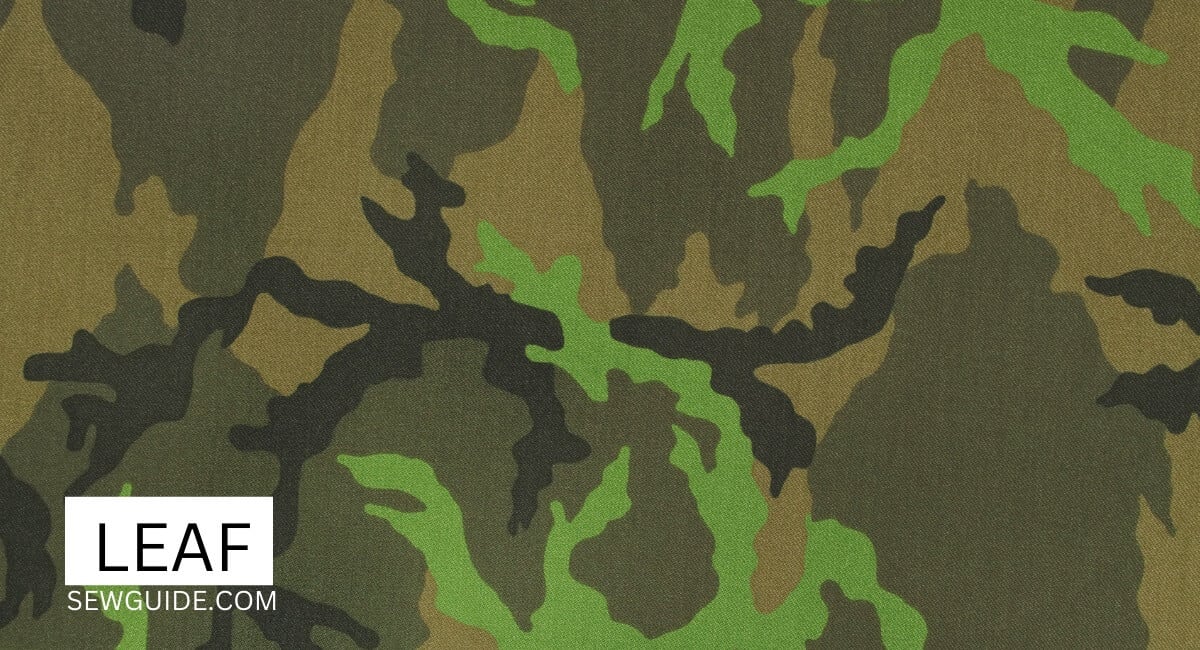 leaf camouflage pattern.