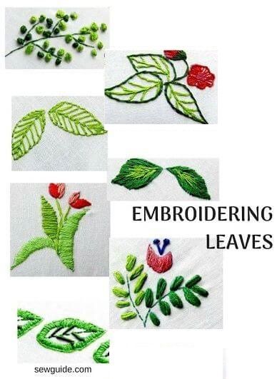 leaf embroidery