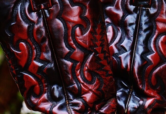 embossed leather