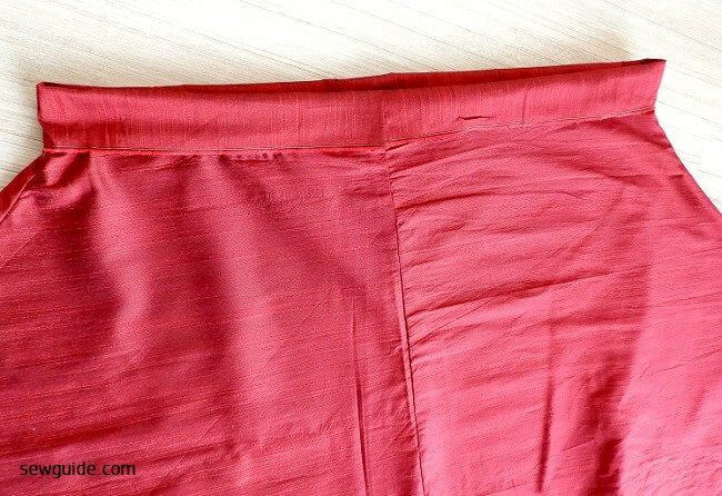 Folded down waistband