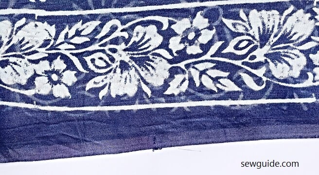 Border of a fabric