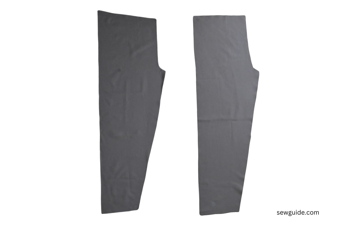 the leg patterns for the paperbag waist pants