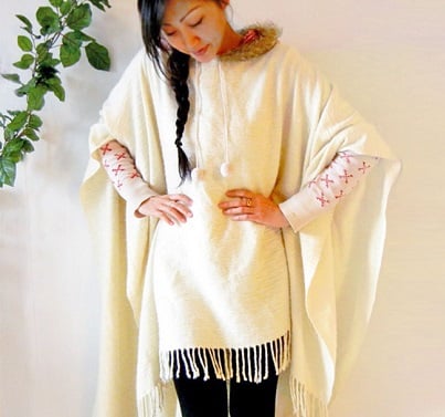 Cute Poncho from old blanket