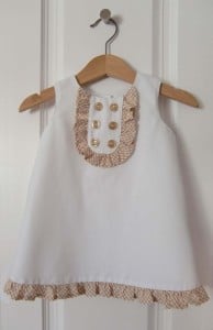 A simple dress for 6-9 month old girl  