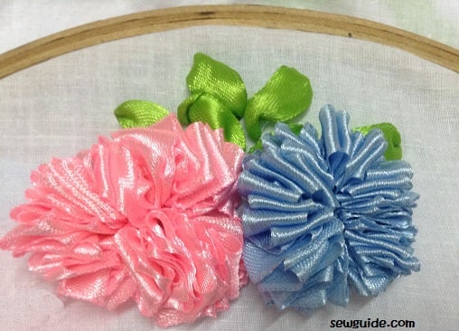 ribbon flowers diy tutorial