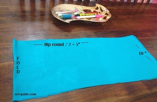 cut the pattern to sew pants for salwar kameez