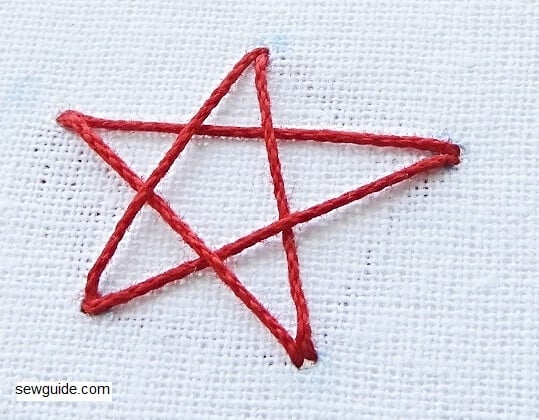 star embroidery