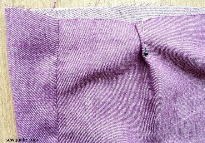 Make pleats on the pants