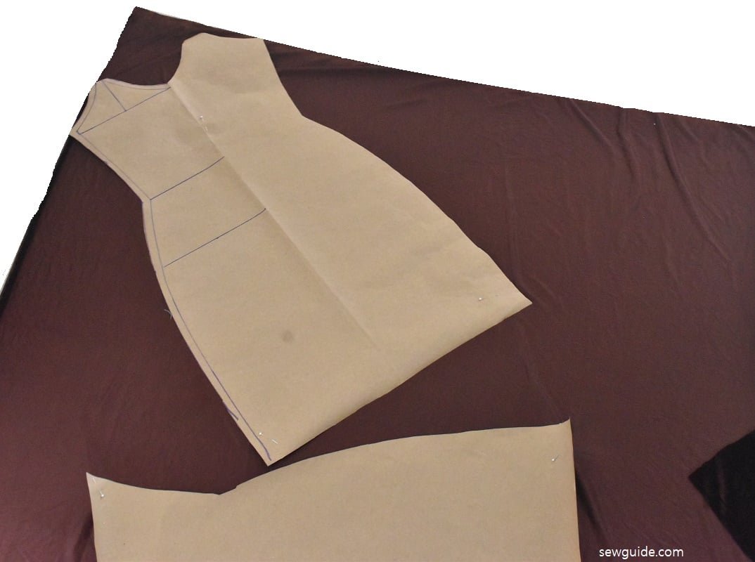 bias cut of a sheath dress to get stretch