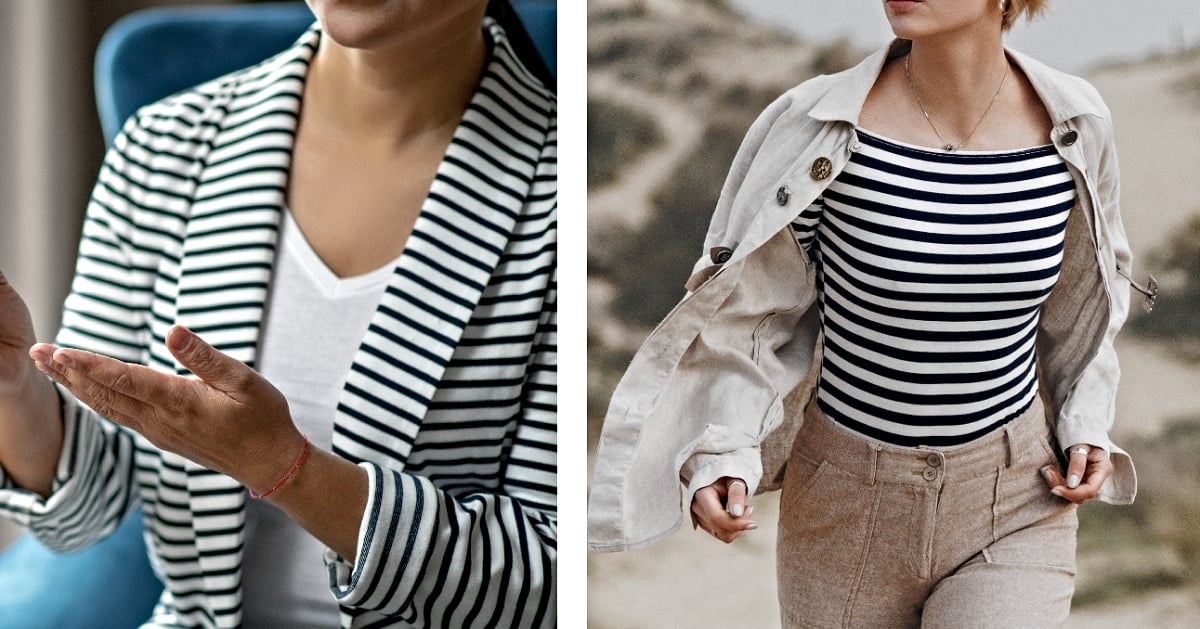 how to wear stripes