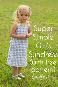 Super simple girls sundress