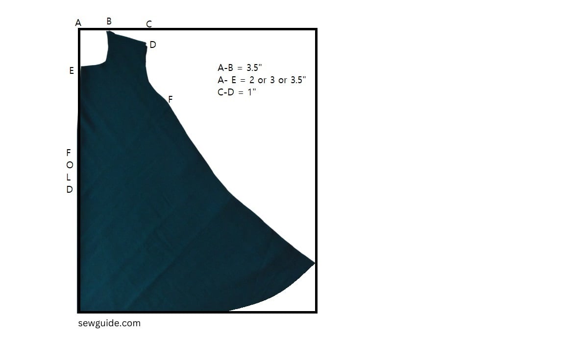 tent dress sewing pattern - for the back 