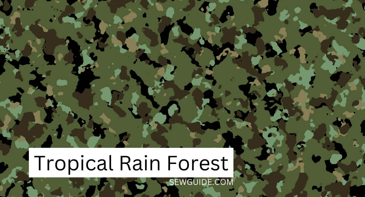 tropical rain forrest camouflage pattern