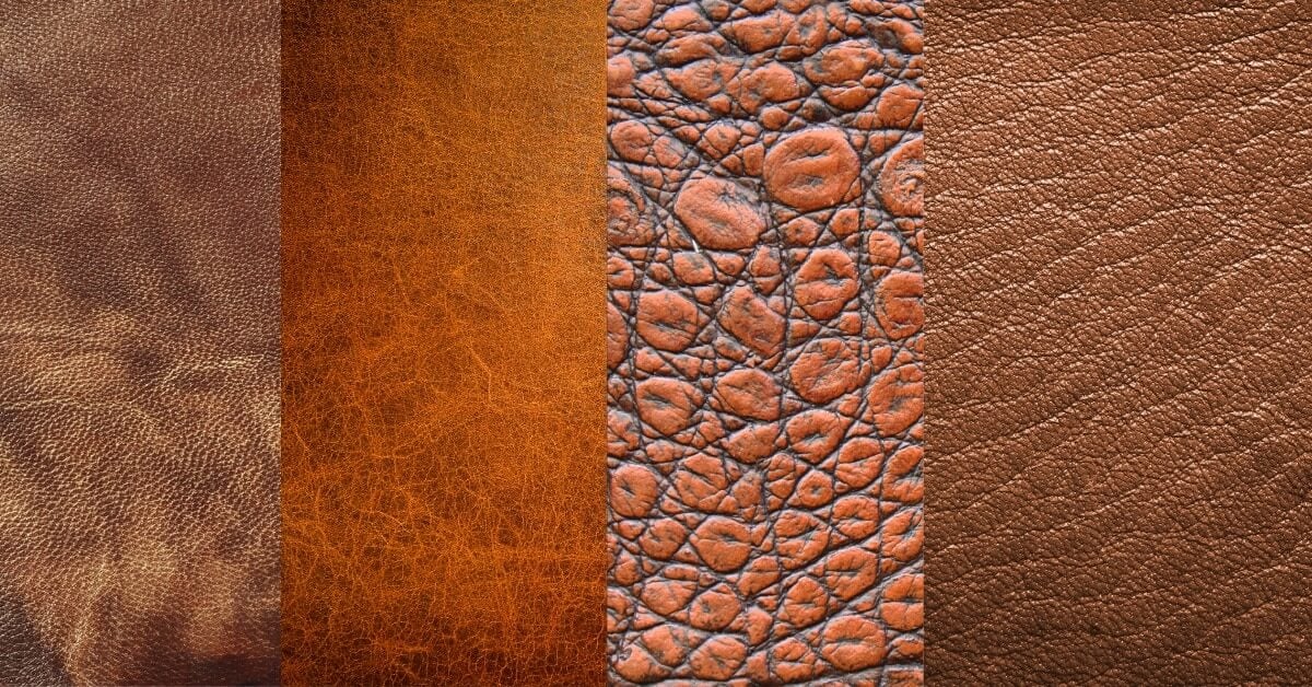 types of leather.