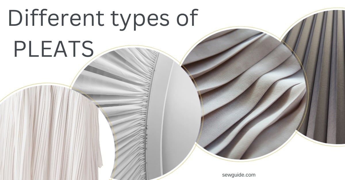 types of pleats in clothes.