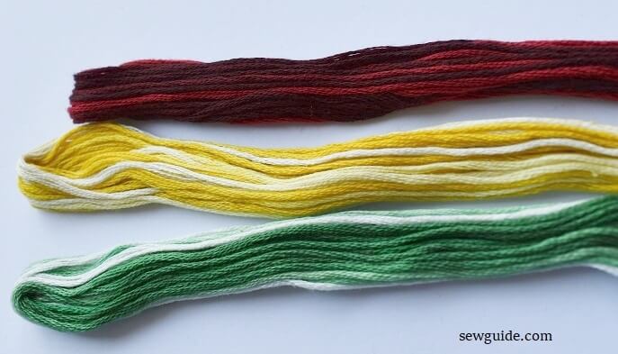 variegated embroidery threads