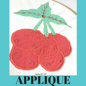 sewing applique on clothes